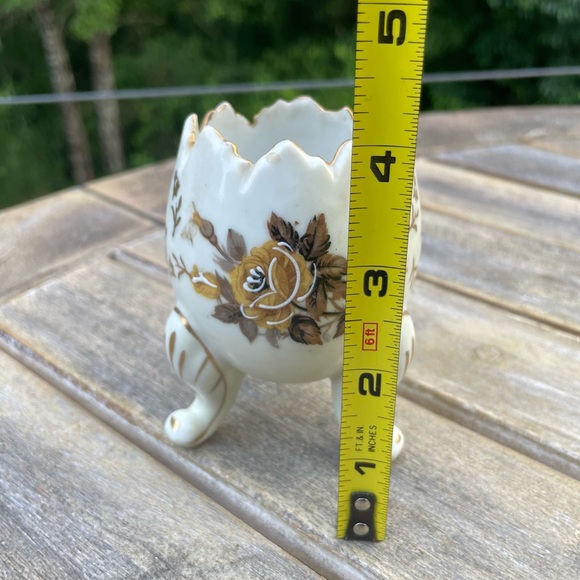 Vintage Napco Japanese Hand Painted Egg Vase - Picture 6 of 7